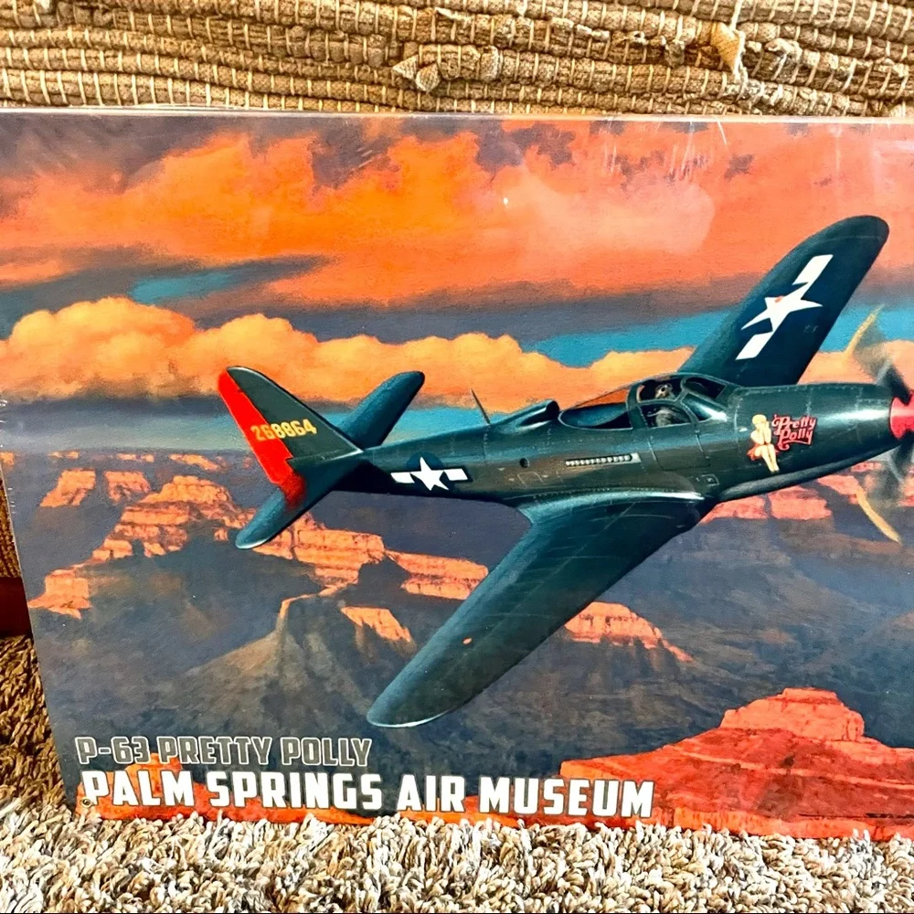 NEW Heavy Duty Steel P-63 Pretty Polly Palm Springs Air Museum Metal Sign